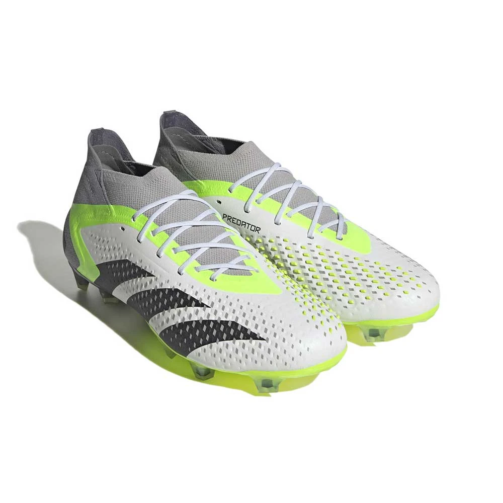 Unisex Adidas Predator Accuracy.1 FG Soccer Shoes - Ftwwht,Cblack,Luclem - Regular (D) 4 Unisex Adidas Predator Accuracy.1 FG Soccer Shoes - Ftwwht,Cblack,Luclem - Regular (D) - Image 2
