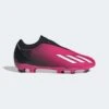 ADIDAS Youth JR X Speedportal .3 LL FG Soccer Shoe - Team Shock Pink/Zero Met - Regular (D) -Sport Footwear Shop GZ5061