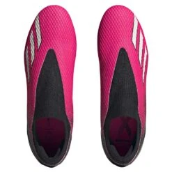 ADIDAS Unisex X Speedportal.3 LL FG Soccer Shoe - Team Shock Pink 2/Zero Metalic/Core Black - Regular (D) -Sport Footwear Shop GZ5065