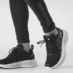 Salomon Men's Glide Max Running Shoe- Lunar Rock/Black/Tanager Turquoise- Regular (D) -Sport Footwear Shop L41764300 fb451c08fbf3222bc61da96991b90980