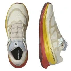 Salomon Men's Ultra Glide 2 Trail Running Shoe - Rainy Day/Freesia/Hot Sauce - Regular (D) -Sport Footwear Shop L47212200 10 GHO ULTRA GLIDE 2Rainy Day Freesia Hot Sauce