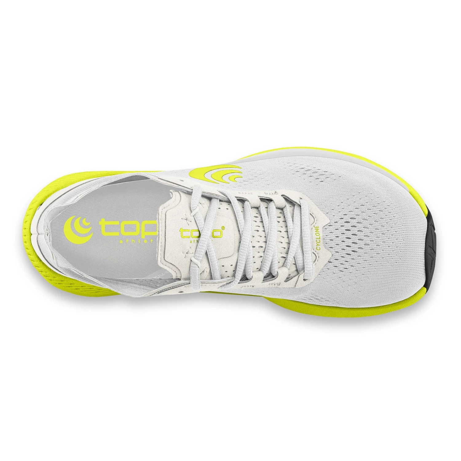 Topo Athletic Men's Cyclone Running Shoe - White/Lime - Regular (D) 8 Topo Athletic Men's Cyclone Running Shoe - White/Lime - Regular (D) - Image 6