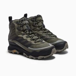 Merrell Men's Moab Speed Thermo Mid Waterproof Hiking Boot - Olive - Regular (D) -Sport Footwear Shop MRLM J066915 021621 S21 004 1