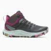 Merrell Women's Antora 3 Mid Waterproof Boot - Black/Fuchsia - Regular (B) -Sport Footwear Shop MRLW J067582 020722 S23 000