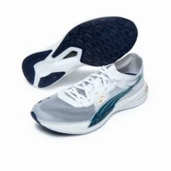 Women's Deviate Nitro Elite Racer X TRACKSMITH - Puma White-Peacoat-Puma Team Gold- Regular (B) 11 Women's Deviate Nitro Elite Racer X TRACKSMITH - Puma White-Peacoat-Puma Team Gold- Regular (B) -Sport Footwear Shop PUMA x TRACKSMITH Deviate NITRO Elite Racer Women s Running Shoes 1