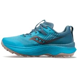 Saucony Women's Endorphin Edge Trail Shoe- Ocean/Loam- Regular (B) -Sport Footwear Shop S10773 31 2