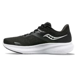 Saucony Women's Ride 16 Running Shoe - Black/White - Regular (B) -Sport Footwear Shop S10830 05 2