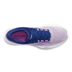 Saucony Women's Ride 16 Running Shoe - Mauve/Indigo - Regular (B) -Sport Footwear Shop S10830 30 3