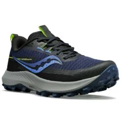 Saucony Women's Peregrine 13 Trail Running Shoe - Night/Fossil - Regular (B) -Sport Footwear Shop S10838 15 5