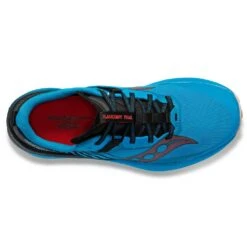 Saucony Men's Endorphin Edge Trail Shoe- Ocean/Black- Regular (D) -Sport Footwear Shop S20773 31 3