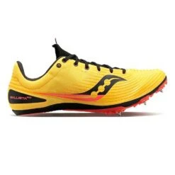 Saucony Men's Ballista MD Track Spike - Vizigold/Vizired- Regular (D)