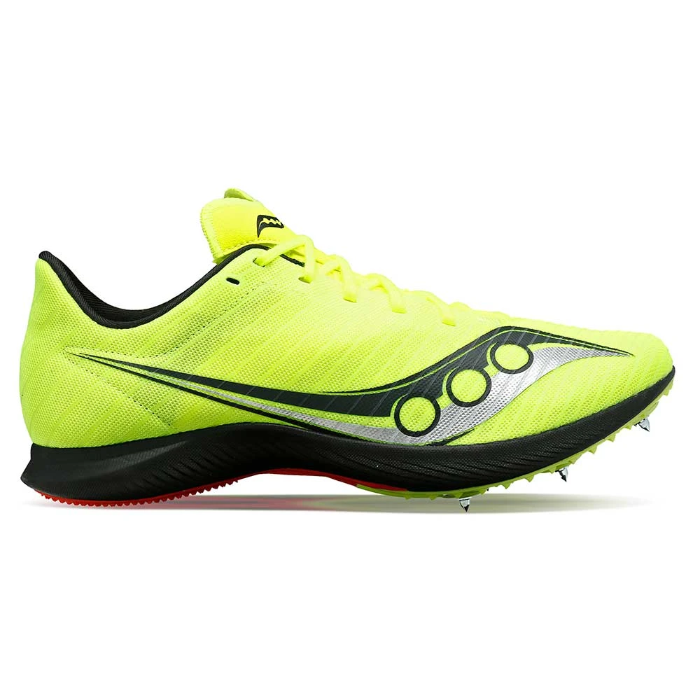 Saucony Men's Velocity MP Track Spike - Citron/Black 2 Saucony Men's Velocity MP Track Spike - Citron/Black