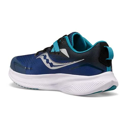 Saucony Youth Ride 15 Running Shoe - Twilight/Black 5 Saucony Youth Ride 15 Running Shoe - Twilight/Black - Image 3