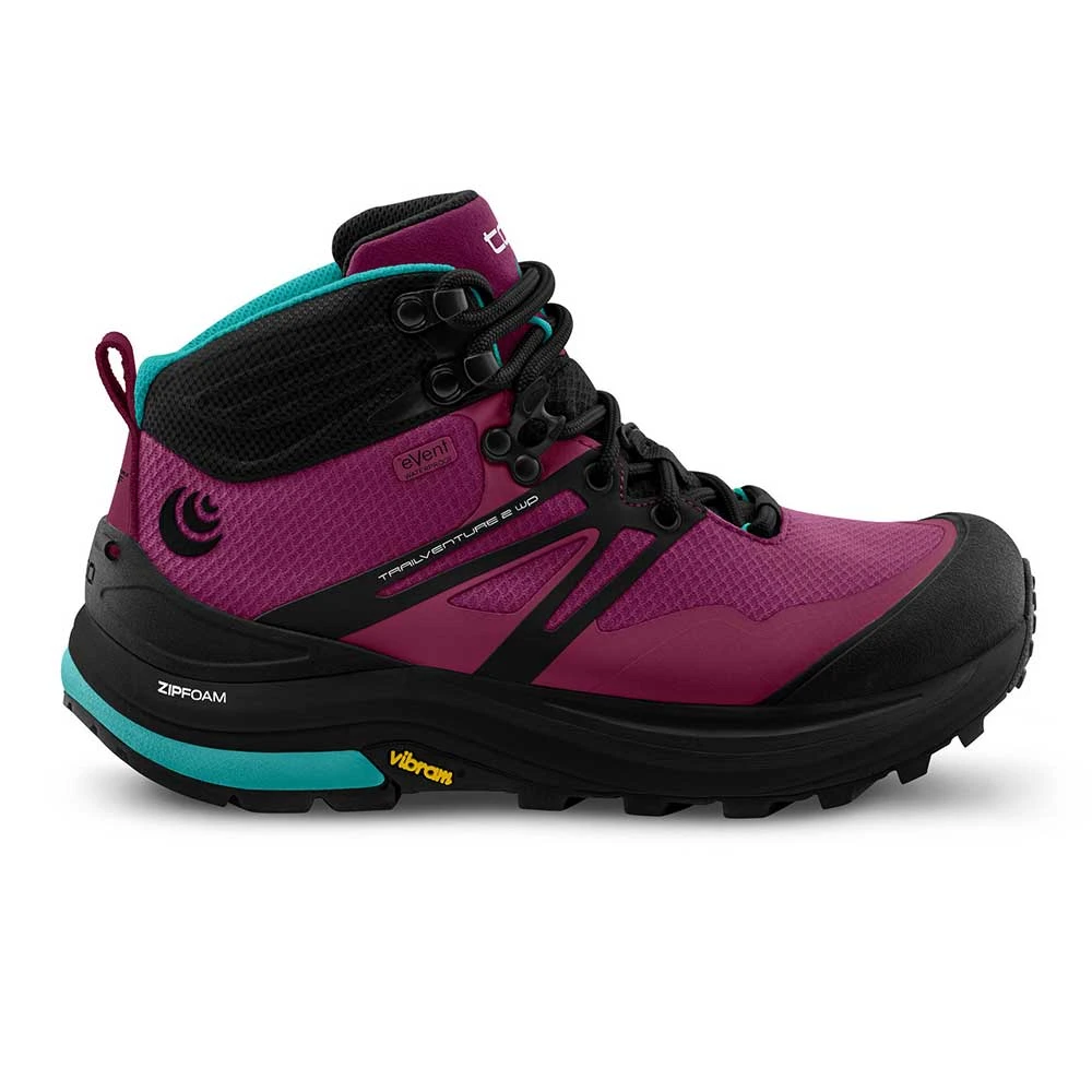 Topo Athletic Women's Trailventure 2 Waterproof Hiking Boot- Raspberry/Black - Regular (B) 3 Topo Athletic Women's Trailventure 2 Waterproof Hiking Boot- Raspberry/Black - Regular (B)