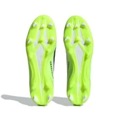 ADIDAS Unisex X Crazyfast .3 Laceless FG Soccer Cleat - Cloud White / Core Black / Lucid Lemon- Regular (D) -Sport Footwear Shop X CRAZYFAST.3 LL FG White HQ4515 03 standard