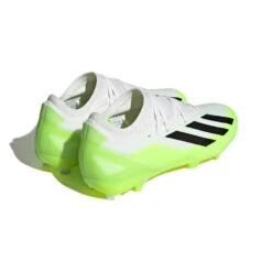 ADIDAS Unisex X Crazyfast .3 FG Cleats- Cloud White / Core Black / Lucid Lemon- Regular (D) -Sport Footwear Shop X Crazyfast.3 Firm Ground Cleats White HQ4534 05 standard