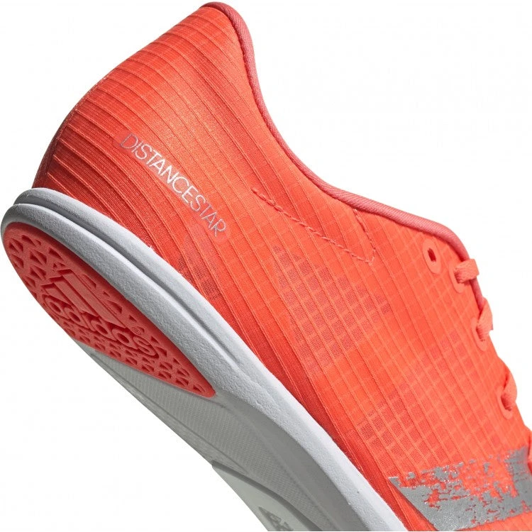 ADIDAS Women's Distancestar Track Spike - Signal Coral/Silver/White- Regular (B) 8 ADIDAS Women's Distancestar Track Spike - Signal Coral/Silver/White- Regular (B) - Image 6