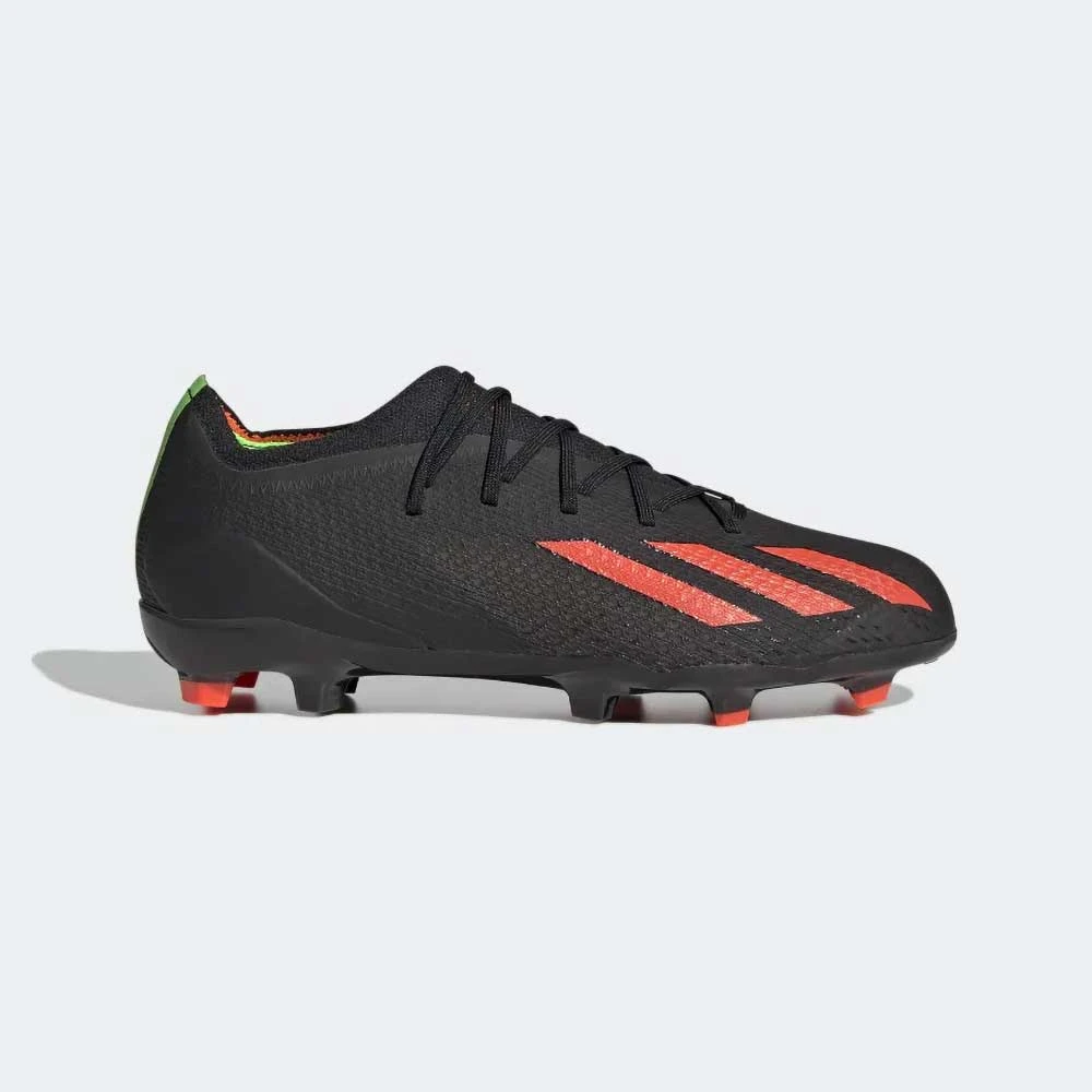 ADIDAS Youth JR X SpeedPortal 1 FG Soccer Shoe - Core Black/Solar Red/Solar Green 3 ADIDAS Youth JR X SpeedPortal 1 FG Soccer Shoe - Core Black/Solar Red/Solar Green