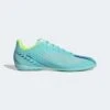 Unisex Adidas X Speedportal .4 IC Soccer Shoe - Clear Aqua/Powder Blue/Solar Yellow- Regular (D) -Sport Footwear Shop gw8502 slc ecom
