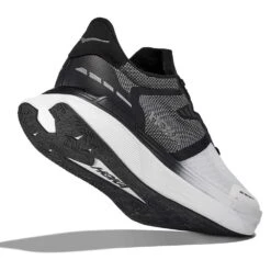 Hoka Unisex Transport X Running Shoe - Black/White- Regular (D) -Sport Footwear Shop hoka transport x 3