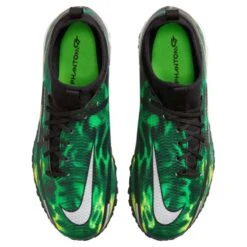 Nike JR Phantom GT2 DF SW TF Soccer Shoe - Black/Mtlc Platinum/Green Strike -Sport Footwear Shop nike phantom gt2 academy df tf sw jr dm0741 003 football shoes green multicolor green 1 790x790 1