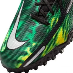 Nike JR Phantom GT2 DF SW TF Soccer Shoe - Black/Mtlc Platinum/Green Strike -Sport Footwear Shop nike phantom gt2 academy df tf sw jr dm0741 003 football shoes green multicolor green 3 790x790 1