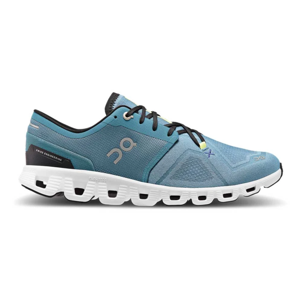 On Running Men's Cloud X 3 Running Shoe- Pewter/White- Regular (D) 3 On Running Men's Cloud X 3 Running Shoe- Pewter/White- Regular (D)