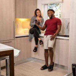 Women's KO-Z Slide Sandal - Black/Dark Grey- Regular (B) -Sport Footwear Shop womens ko z slide black dark grey ls 1 800x 16c6478f 05f1 4343 8703 6ae9ad8a69ba